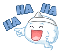 Happy Friendly Ghost sticker #11425766