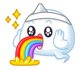 Happy Friendly Ghost sticker #11425771
