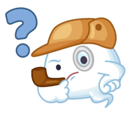 Happy Friendly Ghost sticker #11425777