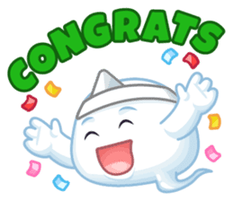 Happy Friendly Ghost sticker #11425781