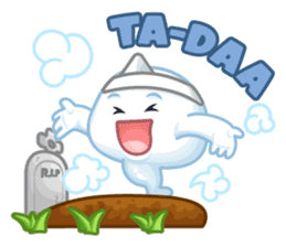 Happy Friendly Ghost sticker #11425783