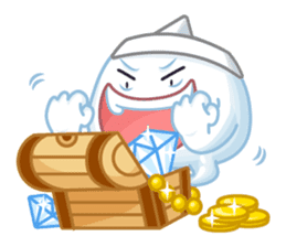 Happy Friendly Ghost sticker #11425790