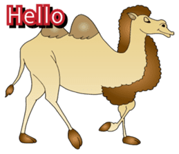 Carefree Camel & Hasty Ostrich sticker #11426116
