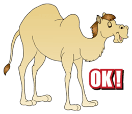Carefree Camel & Hasty Ostrich sticker #11426118