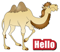 Carefree Camel & Hasty Ostrich sticker #11426122