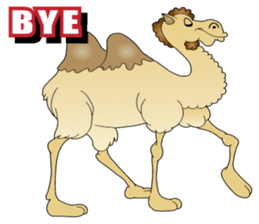 Carefree Camel & Hasty Ostrich sticker #11426124
