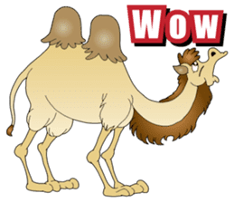 Carefree Camel & Hasty Ostrich sticker #11426126