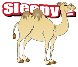 Carefree Camel & Hasty Ostrich sticker #11426128