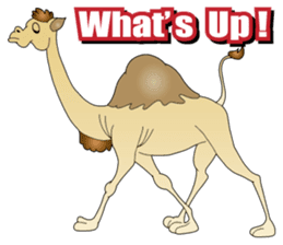 Carefree Camel & Hasty Ostrich sticker #11426129