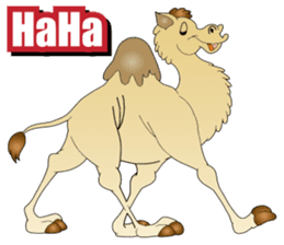 Carefree Camel & Hasty Ostrich sticker #11426130