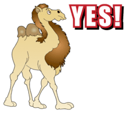 Carefree Camel & Hasty Ostrich sticker #11426142