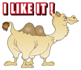 Carefree Camel & Hasty Ostrich sticker #11426148
