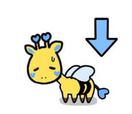 Honey giraffe(Love editing) sticker #11426613