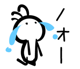 Cave painting of Native American 3 sticker #11427952