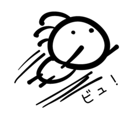 Cave painting of Native American 3 sticker #11427967