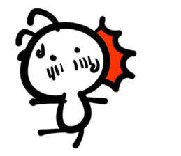 Cave painting of Native American 3 sticker #11427971