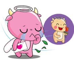 An Angel Calf's Story 9 - with love sticker #11428802