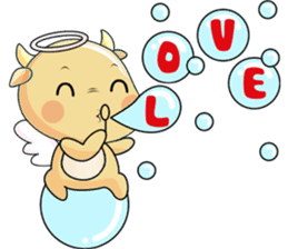 An Angel Calf's Story 9 - with love sticker #11428821