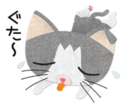 Gray cat Heine sticker #11429479