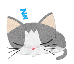 Gray cat Heine sticker #11429482