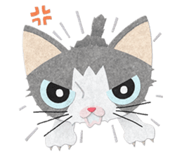 Gray cat Heine sticker #11429531