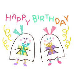 The monster which is happy birthday