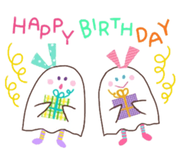 The monster which is happy birthday sticker #11429752