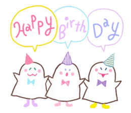 The monster which is happy birthday sticker #11429755