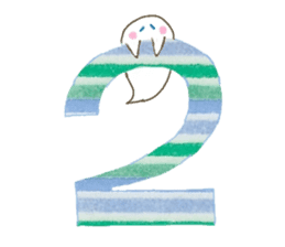 The monster which is happy birthday sticker #11429757