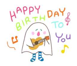 The monster which is happy birthday sticker #11429770