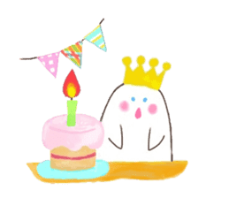 The monster which is happy birthday sticker #11429787