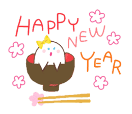 The monster which is happy birthday sticker #11429791