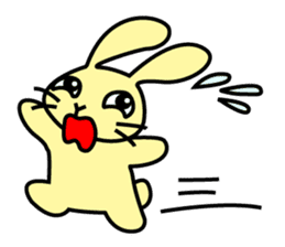 Rabbit character Sticker ~funny rabbit~ sticker #11430193