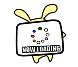 Rabbit character Sticker ~funny rabbit~ sticker #11430196