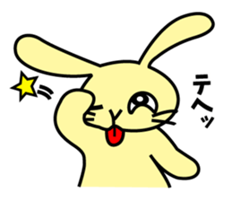 Rabbit character Sticker ~funny rabbit~ sticker #11430199