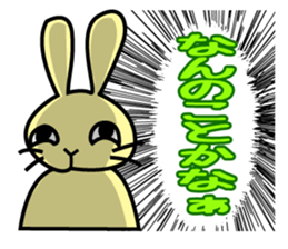 Rabbit character Sticker ~funny rabbit~ sticker #11430209
