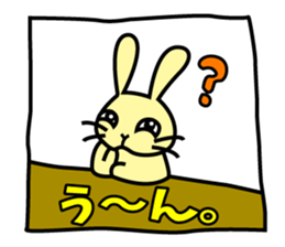 Rabbit character Sticker ~funny rabbit~ sticker #11430210
