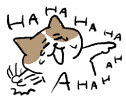 funny cats stamp sticker #11430758