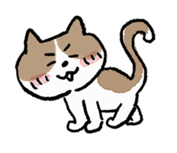 funny cats stamp sticker #11430767