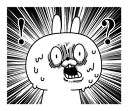 Rabbit expression is too rich 2 sticker #11430793