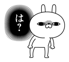 Rabbit expression is too rich 2 sticker #11430801