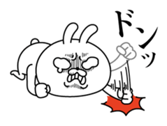 Rabbit expression is too rich 2 sticker #11430802