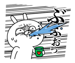 Rabbit expression is too rich 2 sticker #11430803