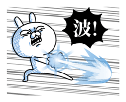 Rabbit expression is too rich 2 sticker #11430806