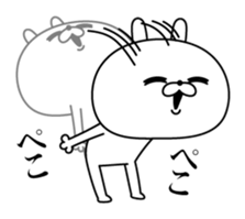 Rabbit expression is too rich 2 sticker #11430811