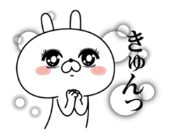 Rabbit expression is too rich 2 sticker #11430812