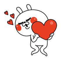 Rabbit expression is too rich 2 sticker #11430814