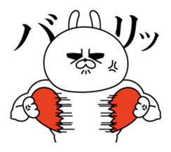 Rabbit expression is too rich 2 sticker #11430815