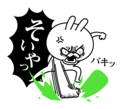 Rabbit expression is too rich 2 sticker #11430822