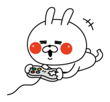 Rabbit expression is too rich 2 sticker #11430825